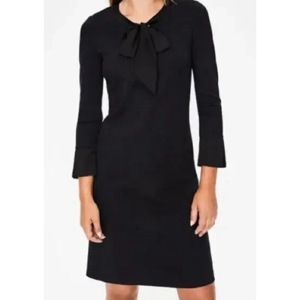 BODEN Josie Ponte Dress Lined Black Lux Stretch Women's US 6P Petite